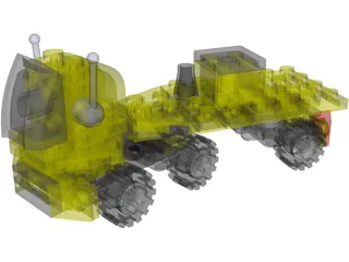 Lego Truck 3D Model preview