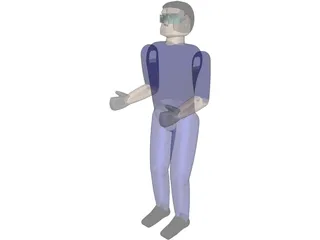 Worker Remy Man 3D Model preview