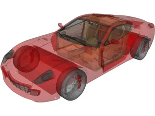 Ferrari 599 GTB Fiorano 3D Model preview