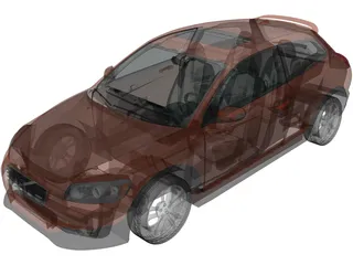Volvo C30 T5 R-Design (2008) 3D Model preview