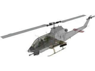AN-12 Helicopter 3D Model preview