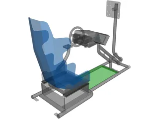 Racing Simulator 3D Model preview