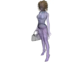 Woman Sara 3D Model preview
