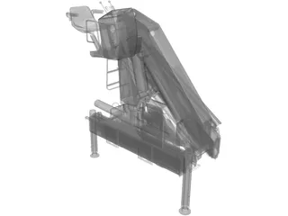 Palfinger PK23500A Crane 3D Model preview