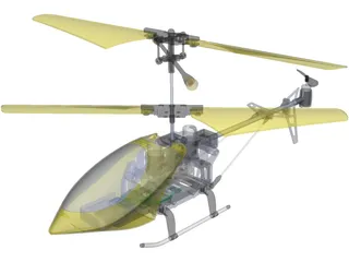RC Helicopter 3D Model preview