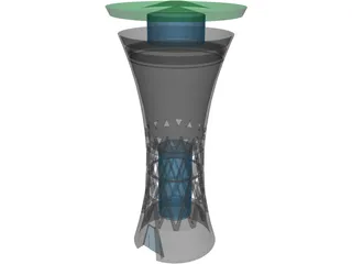 Water Tower Moglingen 3D Model preview