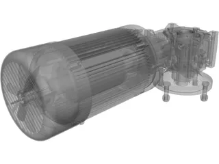 Reductor Motor 3D Model preview
