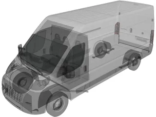 Fiat Ducato Courier 3D Model preview