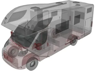 Fiat Ducato Camper Riviera 3D Model preview