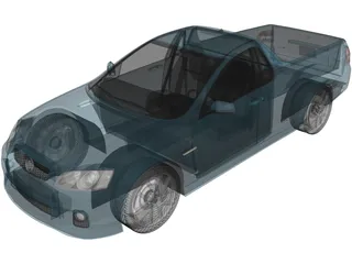Holden Commodore Ute (2011) 3D Model preview