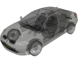 Renault Megane II Sedan 3D Model preview