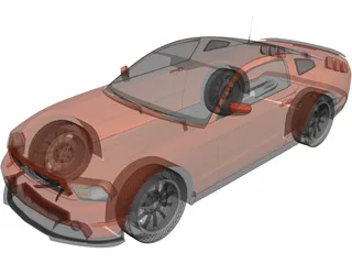 Ford Mustang BOSS (2012) 3D Model preview