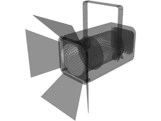 Fresnel 500 Light 3D Model preview