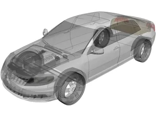 Volkswagen Phaeton (2010) 3D Model preview