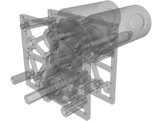 Team 3008 FRC Gearbox 3D Model preview