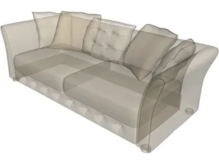 Sofa Small 3D Model preview