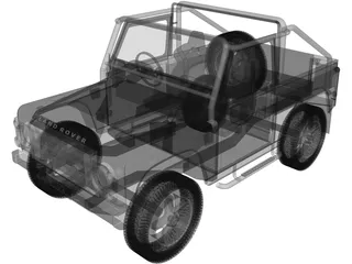 Land Rover Defender SVX 3D Model preview