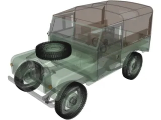 Land Rover Series I 3D Model preview