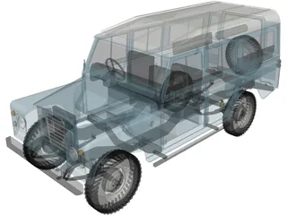Land Rover Series III 109 3D Model preview