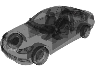 Mercedes-Benz C-class (2012) 3D Model preview