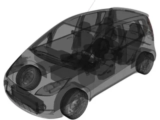 Mitsubishi Colt 3D Model preview
