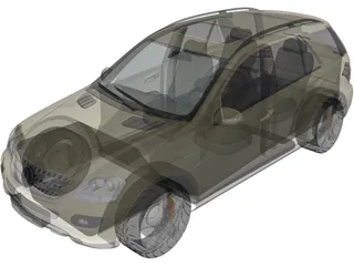 Mercedes-Benz ML 350 3D Model preview