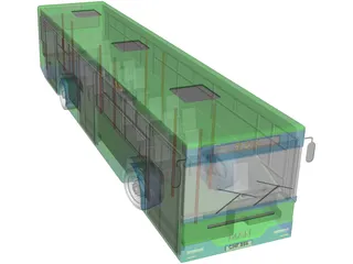 Man Bus 3D Model preview