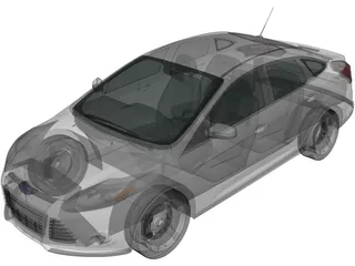 Ford Focus Sedan (2011) 3D Model preview