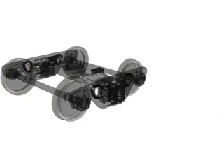 Train Base Railway 3D Model preview