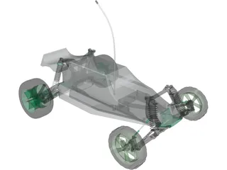 Losi RC Car 3D Model preview