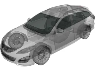 Mazda 6 Wagon (2011) 3D Model preview
