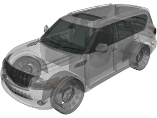 Infiniti QX56 (2011) 3D Model preview
