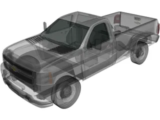 Chevrolet Silverado (2011) 3D Model preview