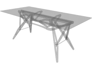 Zanotta Reale Table 3D Model preview