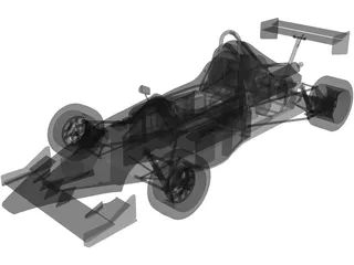 JRC FJ1000 Race Car 3D Model preview