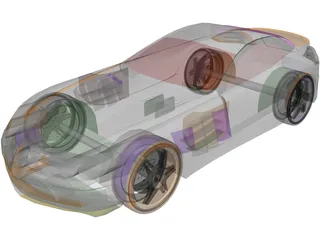 Mercedes-Benz McLaren SLR 3D Model preview