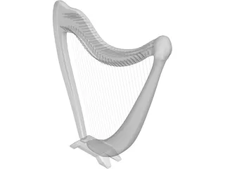 Harp 3D Model preview