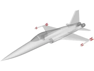 Northrop F-5 Tiger 3D Model preview