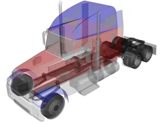Freightliner Coronado 3D Model preview