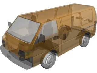 Mitsubishi L300 (1997) 3D Model preview