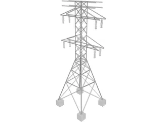 Electric Tower 3D Model preview