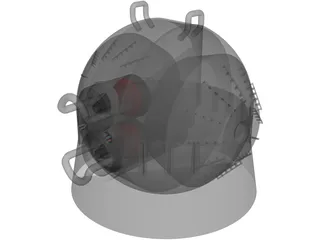 Buring Ice Anti-Proton Small Turret 3D Model preview