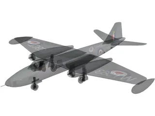 English Electric BAC Canberra B 8 3D Model preview