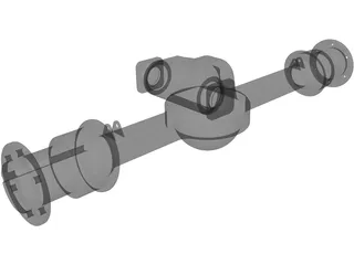 Rockwell Front Axle 3D Model preview