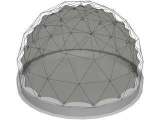 Geodatic Dome 3D Model preview