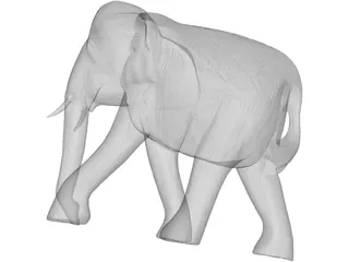 Elephant 3D Model preview