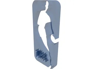NBA Logo 3D Model preview