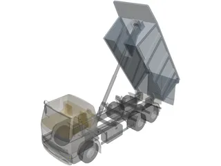 DAF Tipper Truck 3D Model preview