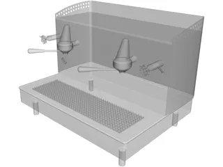 Espresso Machine 3D Model preview
