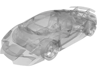 Lamborghini Sesto Elemento 3D Model preview